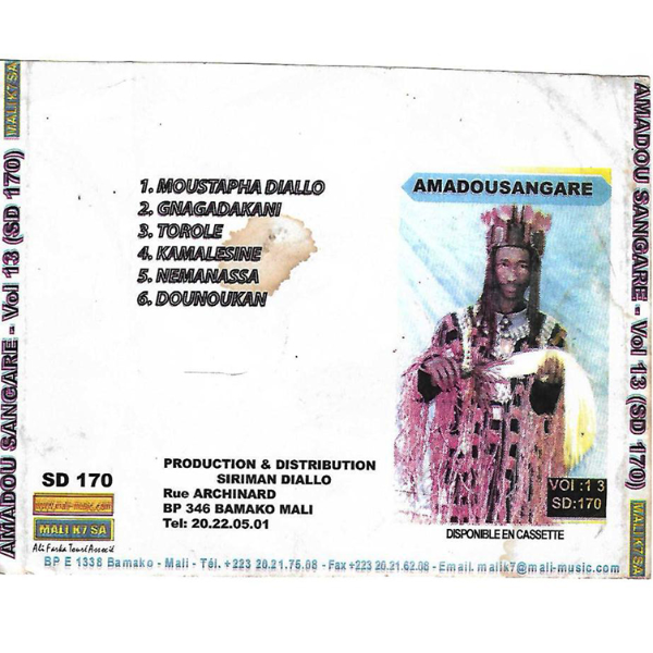 Amadou Sangaré Album: Amadou Sangaré Vol 13 - (6 Tracks)
